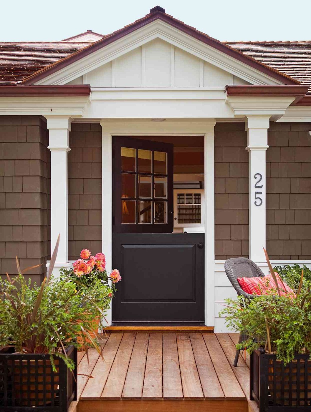 Welcoming home entrance with porch
